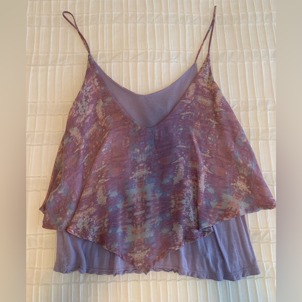 Purple Layered Women's Cami Top - Picture 3 of 5